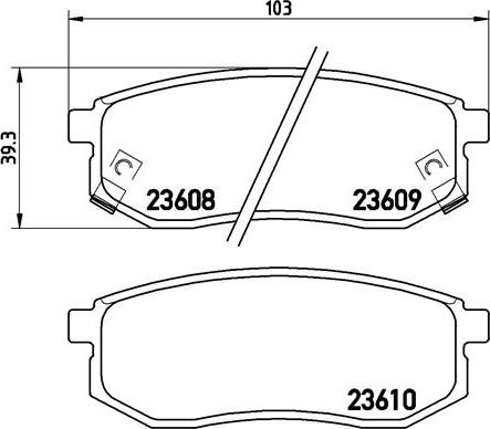 Brembo P 30 030 - Əyləc altlığı dəsti, əyləc diski www.furqanavto.az