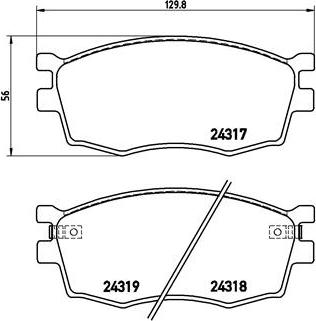 Brembo P 30 026 - Əyləc altlığı dəsti, əyləc diski furqanavto.az