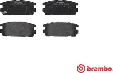 Brembo P 30 021 - Əyləc altlığı dəsti, əyləc diski furqanavto.az