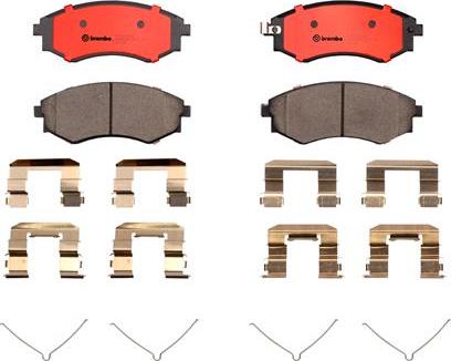 Brembo P30022N - Əyləc altlığı dəsti, əyləc diski furqanavto.az