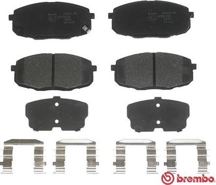 Brembo P 30 077 - Əyləc altlığı dəsti, əyləc diski furqanavto.az