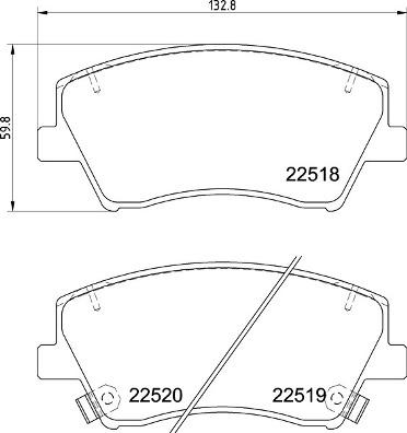 Brembo P 30 107 - Əyləc altlığı dəsti, əyləc diski furqanavto.az