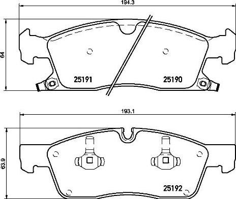 Brembo P 37 015 - Əyləc altlığı dəsti, əyləc diski furqanavto.az