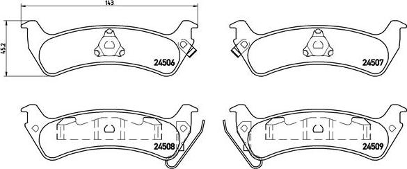 Brembo P 37 012 - Əyləc altlığı dəsti, əyləc diski furqanavto.az