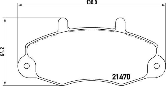 Brembo P 24 049 - Əyləc altlığı dəsti, əyləc diski furqanavto.az