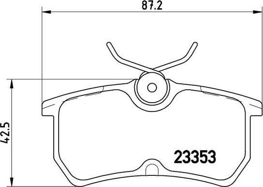 Brembo P 24 047 - Əyləc altlığı dəsti, əyləc diski furqanavto.az