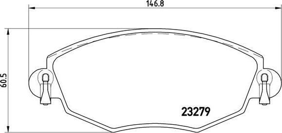 Brembo P 24 060 - Əyləc altlığı dəsti, əyləc diski furqanavto.az