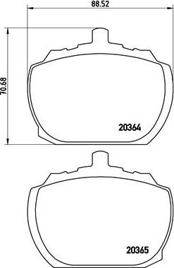 Brembo P 24 004 - Əyləc altlığı dəsti, əyləc diski furqanavto.az