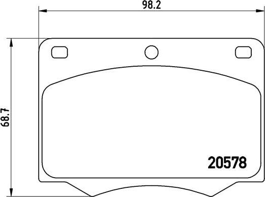 Brembo P 24 005 - Əyləc altlığı dəsti, əyləc diski furqanavto.az