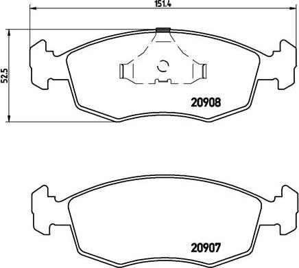 Brembo P 24 019 - Əyləc altlığı dəsti, əyləc diski furqanavto.az