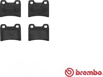 Brembo P 24 030 - Əyləc altlığı dəsti, əyləc diski furqanavto.az