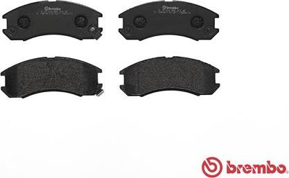 Brembo P 24 024 - Əyləc altlığı dəsti, əyləc diski furqanavto.az