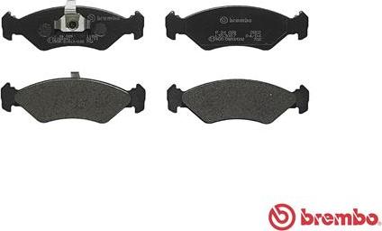 Brembo P 24 028 - Əyləc altlığı dəsti, əyləc diski furqanavto.az