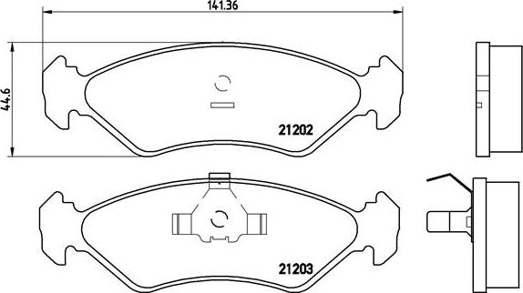 Brembo P 24 028 - Əyləc altlığı dəsti, əyləc diski furqanavto.az