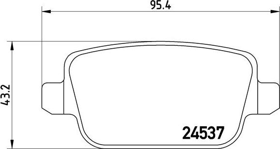 Brembo P 24 075 - Əyləc altlığı dəsti, əyləc diski furqanavto.az