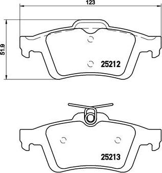 Brembo P 24 148 - Əyləc altlığı dəsti, əyləc diski furqanavto.az