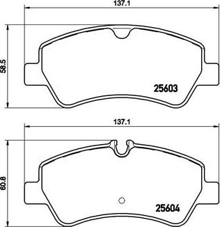 Brembo P 24 160 - Əyləc altlığı dəsti, əyləc diski furqanavto.az