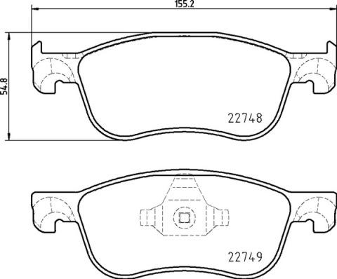 Brembo P 24 210 - Əyləc altlığı dəsti, əyləc diski furqanavto.az