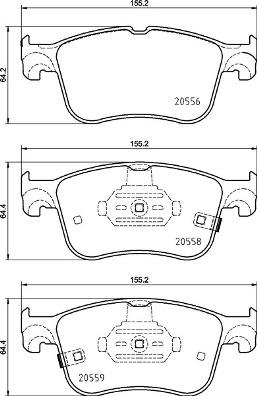 Brembo P 24 218 - Əyləc altlığı dəsti, əyləc diski furqanavto.az