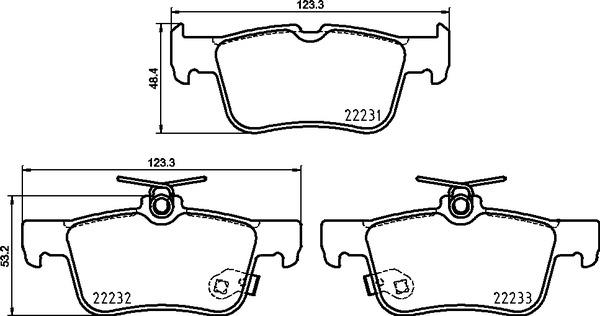 Brembo P 24 217 - Əyləc altlığı dəsti, əyləc diski furqanavto.az