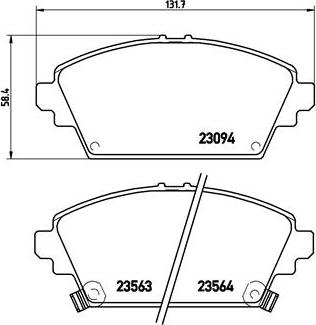 Brembo P 28 029 - Əyləc altlığı dəsti, əyləc diski furqanavto.az