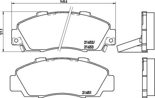 Brembo P 28 026 - Əyləc altlığı dəsti, əyləc diski furqanavto.az