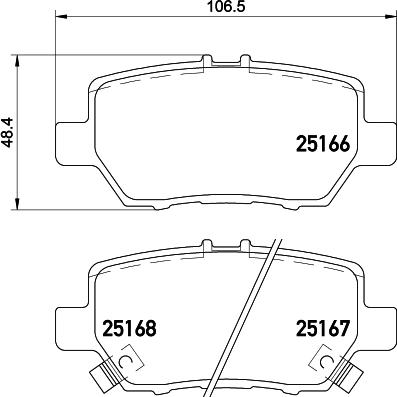 Brembo P 28 078 - Əyləc altlığı dəsti, əyləc diski furqanavto.az