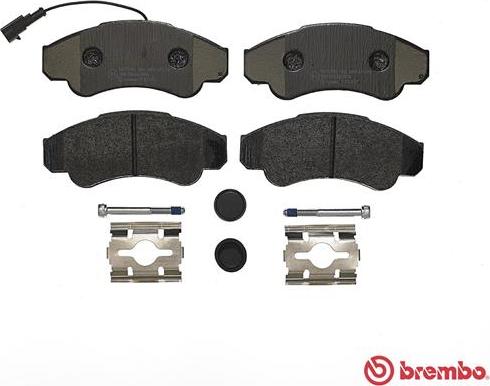 Brembo P 23 092 - Əyləc altlığı dəsti, əyləc diski furqanavto.az