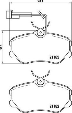 Brembo P 23 045 - Əyləc altlığı dəsti, əyləc diski furqanavto.az