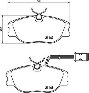 Brembo P 23 041 - Əyləc altlığı dəsti, əyləc diski furqanavto.az