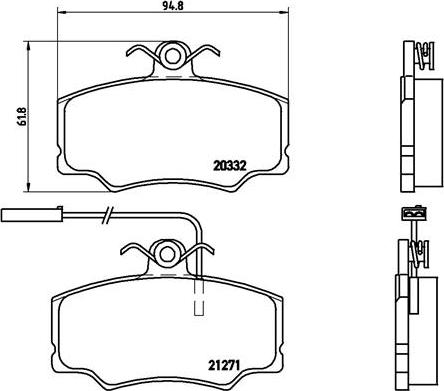 Brembo P 23 048 - Əyləc altlığı dəsti, əyləc diski furqanavto.az