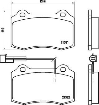 Brembo P 23 052 - Əyləc altlığı dəsti, əyləc diski furqanavto.az