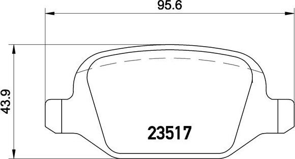 Brembo P 23 065 - Əyləc altlığı dəsti, əyləc diski furqanavto.az