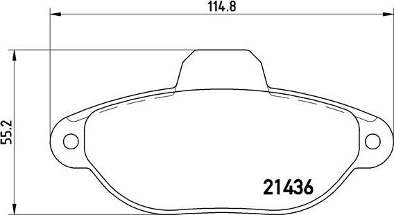 Brembo P 23 060 - Əyləc altlığı dəsti, əyləc diski furqanavto.az