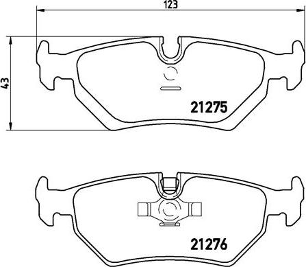 Brembo P 23 062 - Əyləc altlığı dəsti, əyləc diski furqanavto.az