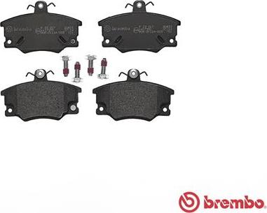 Brembo P 23 017 - Əyləc altlığı dəsti, əyləc diski furqanavto.az