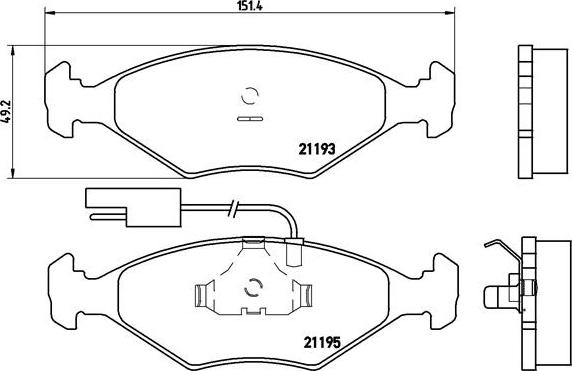 Brembo P 23 039 - Əyləc altlığı dəsti, əyləc diski furqanavto.az