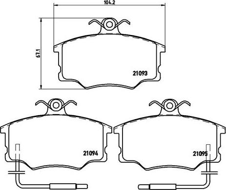 Brembo P 23 034 - Əyləc altlığı dəsti, əyləc diski furqanavto.az