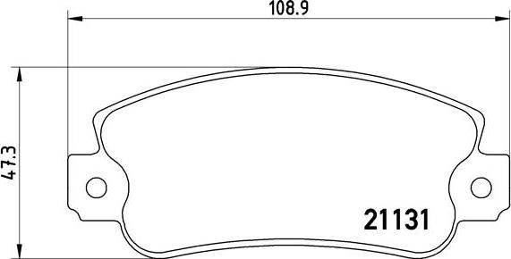 Brembo P 23 029 - Əyləc altlığı dəsti, əyləc diski furqanavto.az