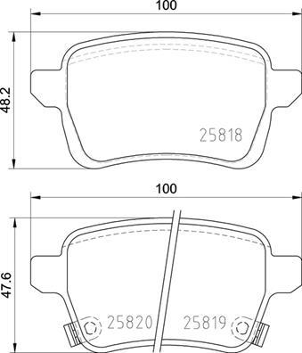 Brembo P 23 190 - Əyləc altlığı dəsti, əyləc diski furqanavto.az