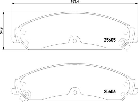 Brembo P 23 149 - Əyləc altlığı dəsti, əyləc diski furqanavto.az