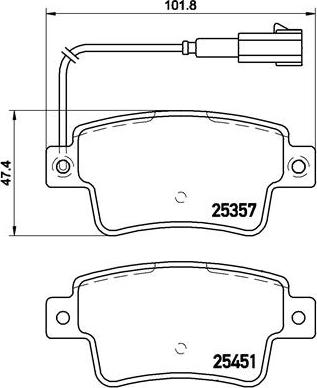 Brembo P 23 142 - Əyləc altlığı dəsti, əyləc diski furqanavto.az