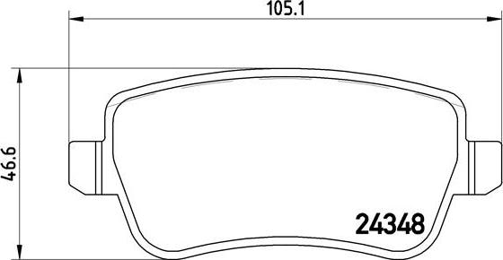 Brembo P 23 101 - Əyləc altlığı dəsti, əyləc diski furqanavto.az