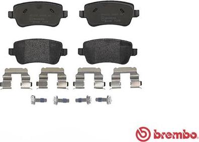 Brembo P 23 101 - Əyləc altlığı dəsti, əyləc diski furqanavto.az