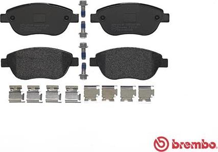 Brembo P 23 119 - Əyləc altlığı dəsti, əyləc diski furqanavto.az