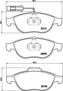 Brembo P 23 114 - Əyləc altlığı dəsti, əyləc diski furqanavto.az