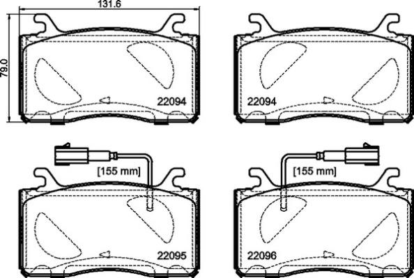 Brembo P 23 187 - Əyləc altlığı dəsti, əyləc diski furqanavto.az