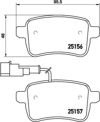 Brembo P 23 133 - Əyləc altlığı dəsti, əyləc diski furqanavto.az