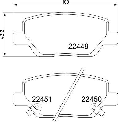 Brembo P 23 179 - Əyləc altlığı dəsti, əyləc diski furqanavto.az