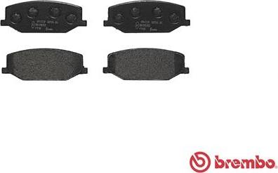 Brembo P 79 001 - Əyləc altlığı dəsti, əyləc diski furqanavto.az